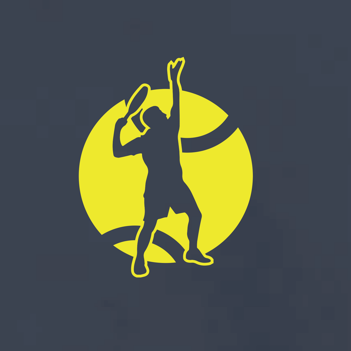 Padel silhouette heren hoodie - Oversized