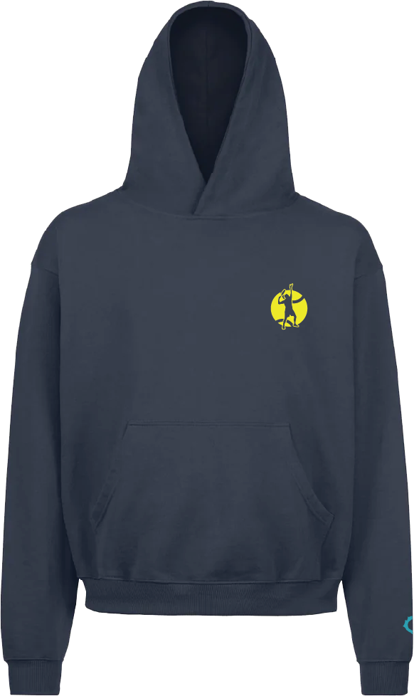 Padel silhouette heren hoodie - Oversized