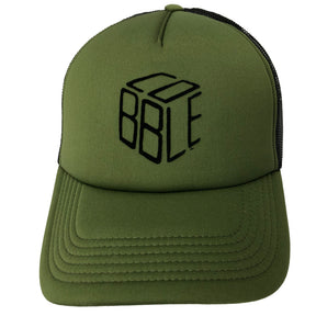 Cobble cap olive green / black