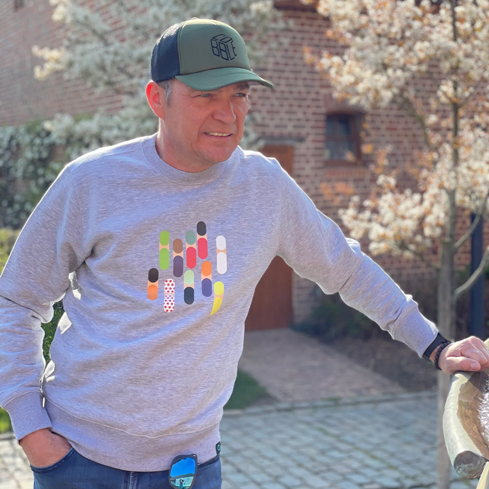 Abstract Peloton sweater